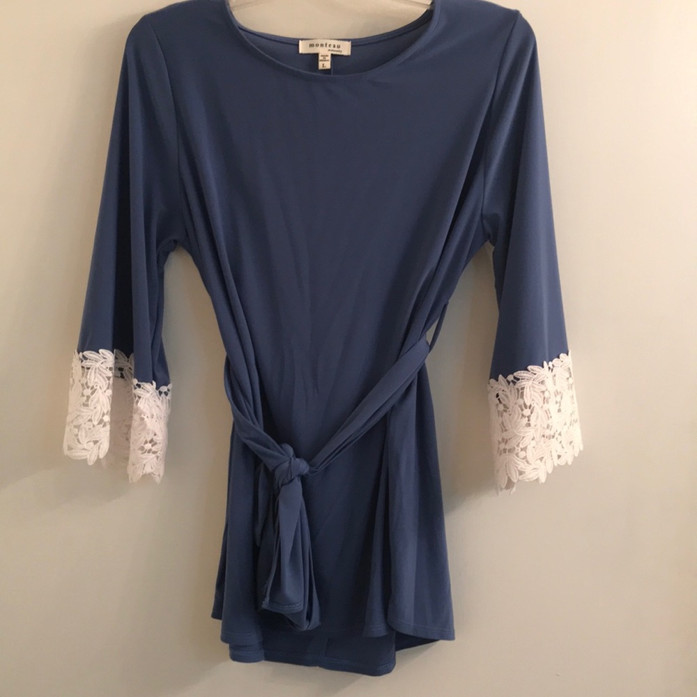 Maternity Tunic with Lace detail on sleeves